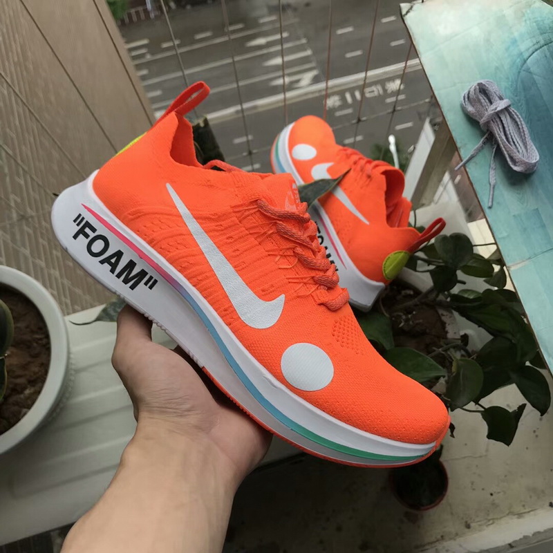 Off-White x Nike Zoom Fly Mercurial Flyknit Orange(98% Authentic quality)